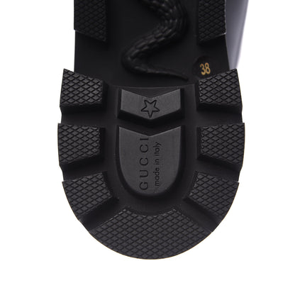 Gucci Calfskin Crystal GG Trip Chelsea Ankle Boots 38 Black 7 of 7