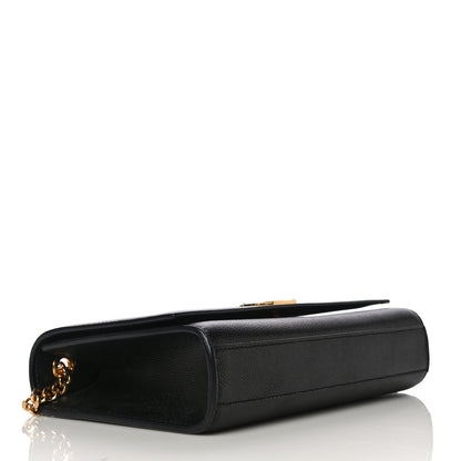 Saint Laurent Grain De Poudre Small Monogram Kate Satchel Black 4 of 10