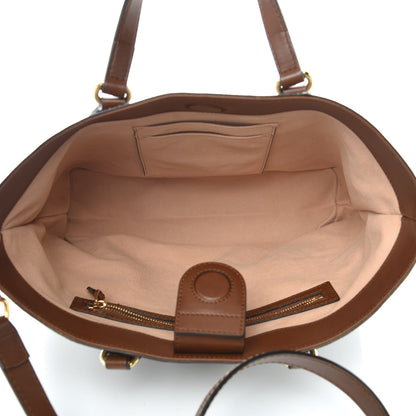 Gucci Soft GG Supreme Monogram Small Crossbody Tote Beige Cuir 7 of 9