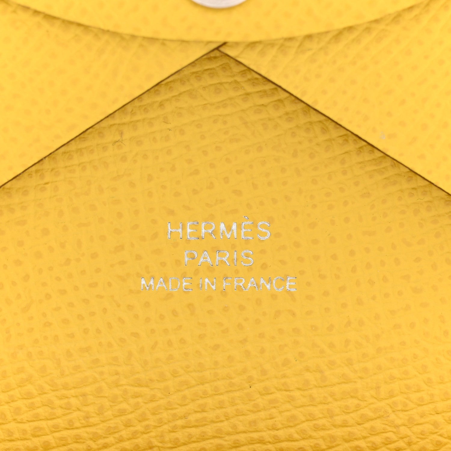Hermes Epsom Calvi Duo Card Case Jaune De Naples 6 of 10