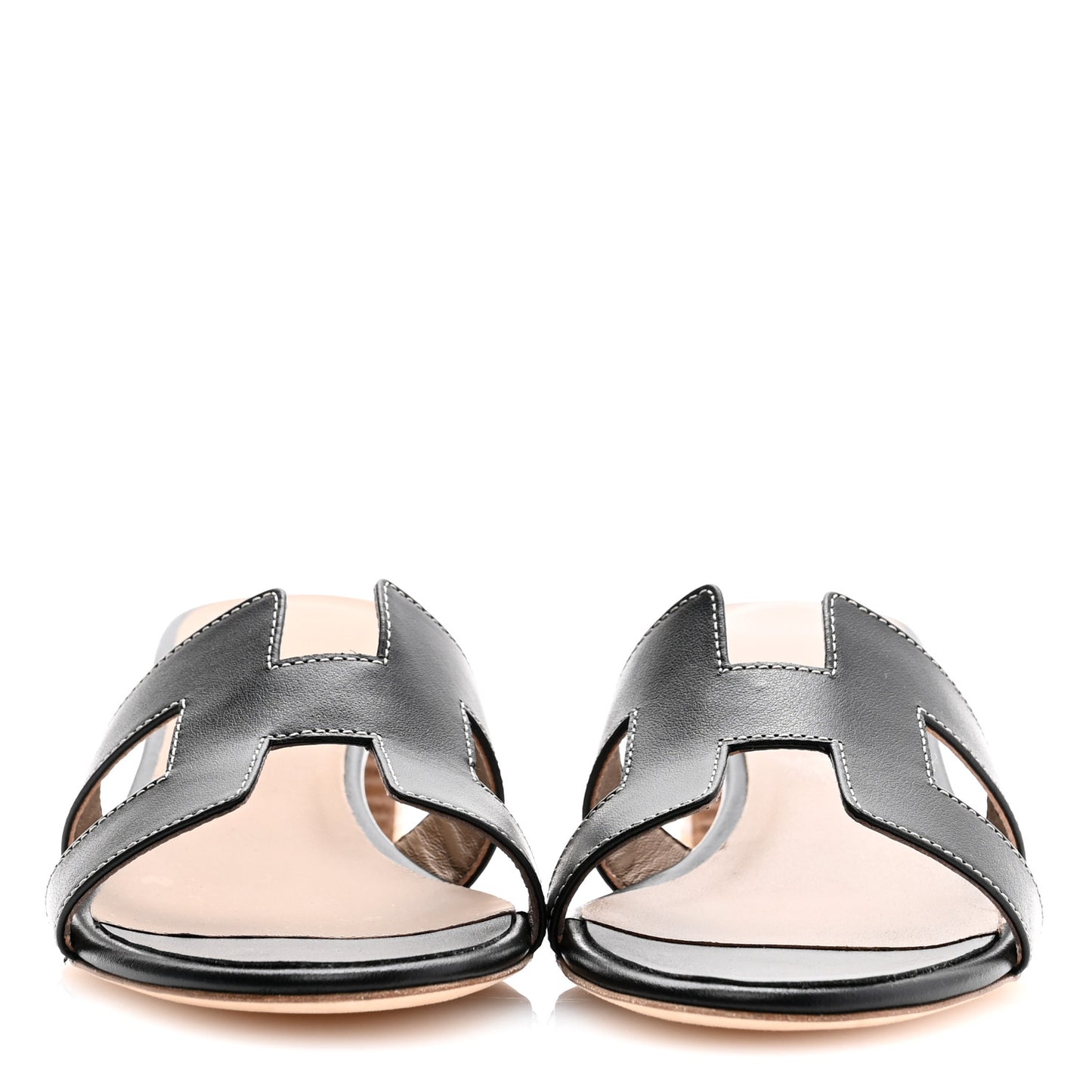 Calfskin Oasis Sandals 39.5 Black