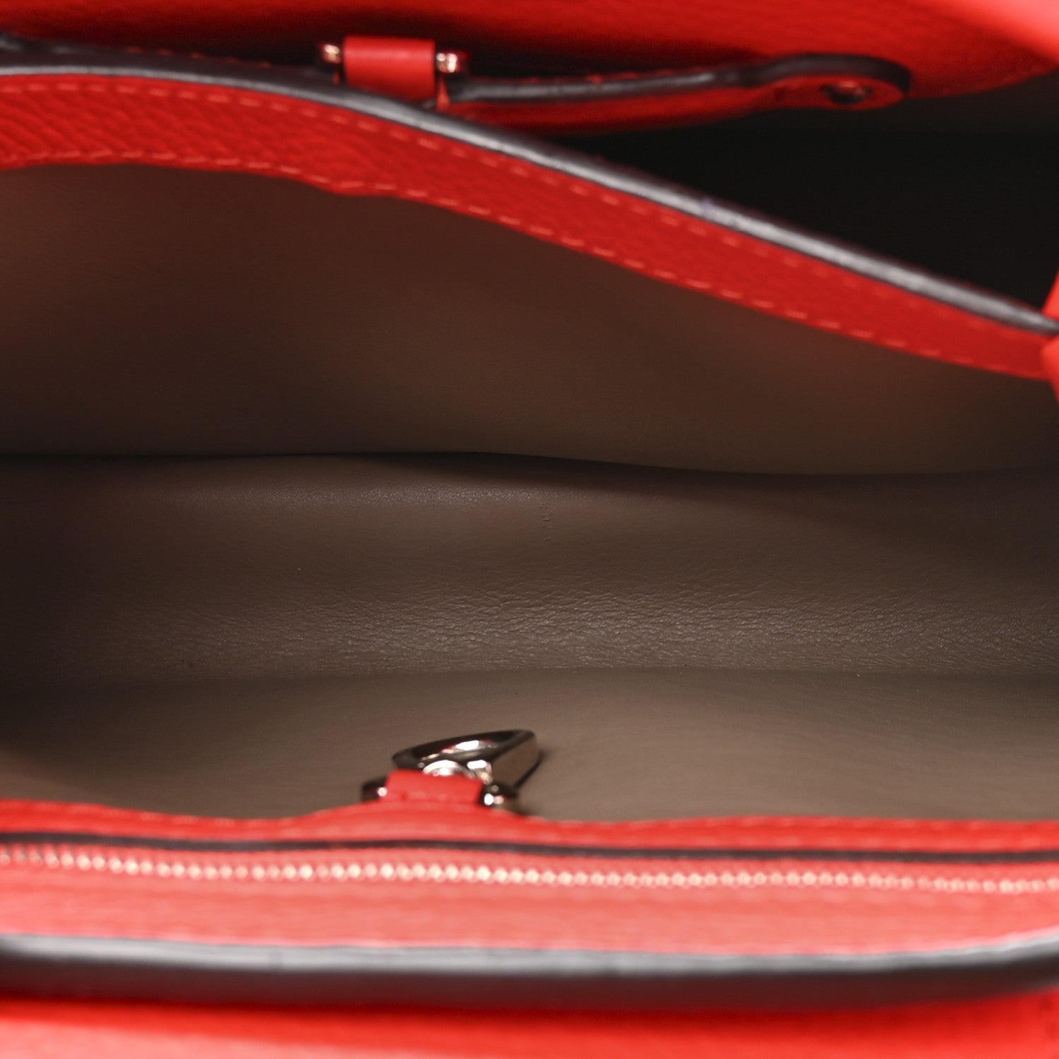 Louis Vuitton Taurillon Capucines BB Coquelicot 6 of 11