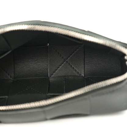 Bottega Veneta Nappa Maxi Intrecciato Cassette Wristlet Pouch Dark Moss 5 of 8