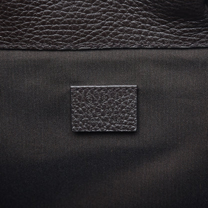 Gucci Monogram Dollar Calfskin O Drawstring Backpack Beige Ebony Testa di Moro Dark Chocolate 7 of 8