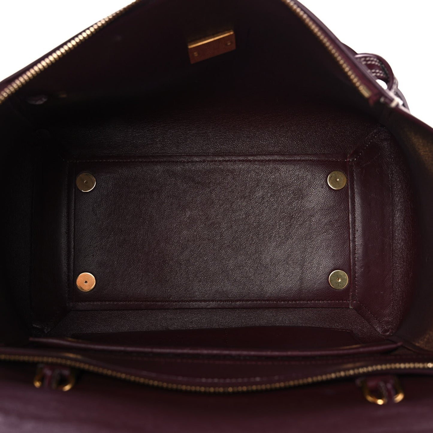 Natural Calfskin Mini Belt Bag Burgundy