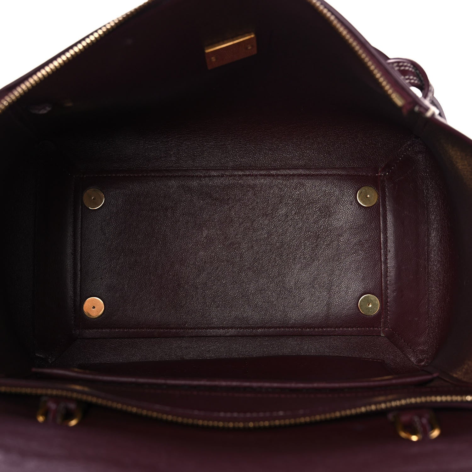 Celine Natural Calfskin Mini Belt Bag Burgundy 4 of 11