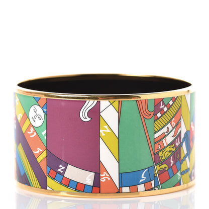 Hermes Enamel Printed Extra Wide Astrologie Nouvelle Bracelet 65 3 of 6