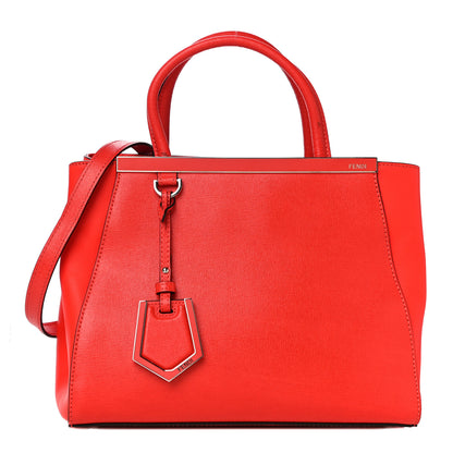 Fendi Vitello Elite Petite 2Jours Tote Papavero 1 of 12