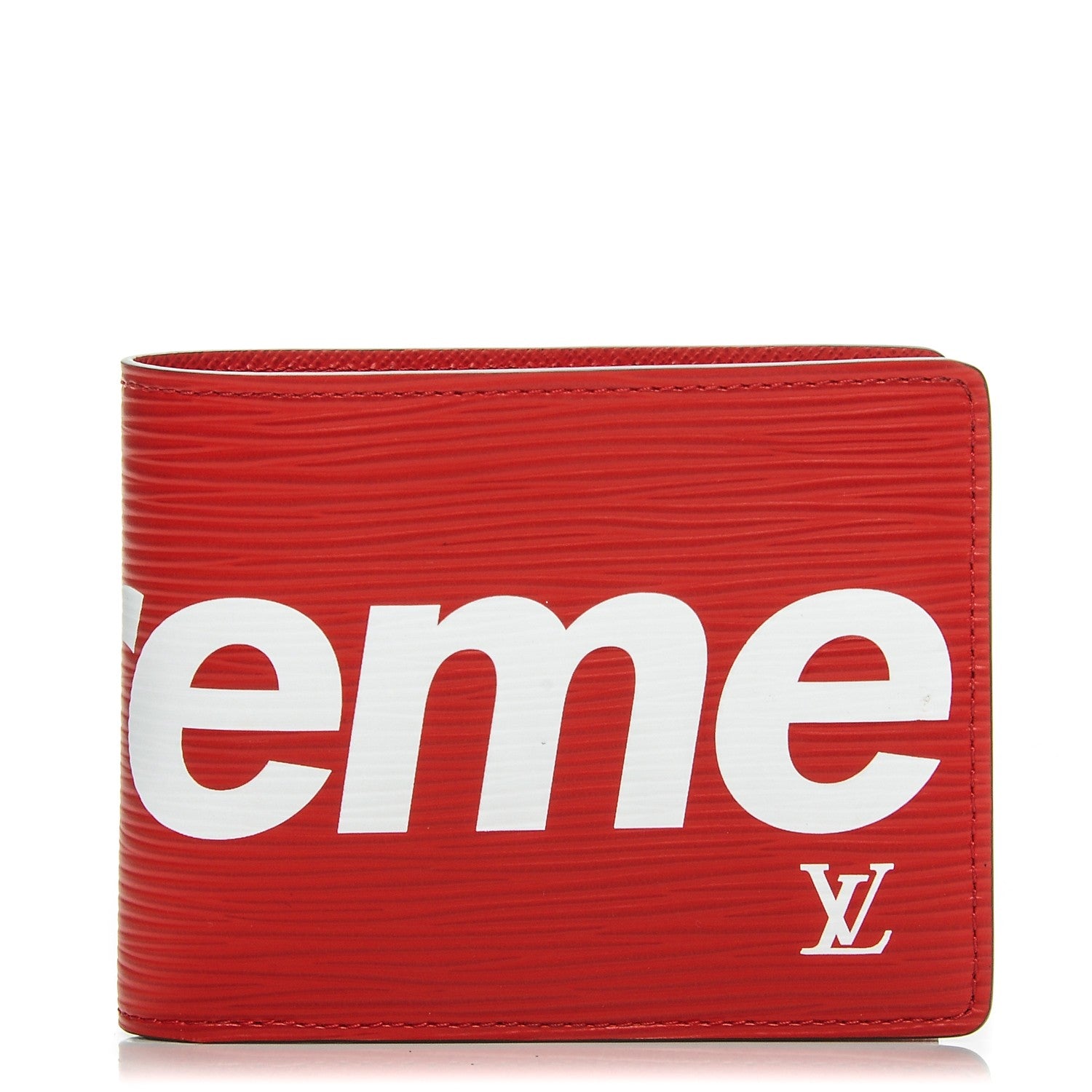 Louis Vuitton X SUPREME Epi Slender Wallet Red 1 of 8