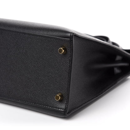 Hermes Epsom Kelly Sellier 28 Black 7 of 12