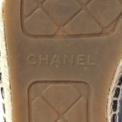 Chanel Lambskin CC Espadrilles 38 Navy Fuchsia Black 8 of 10