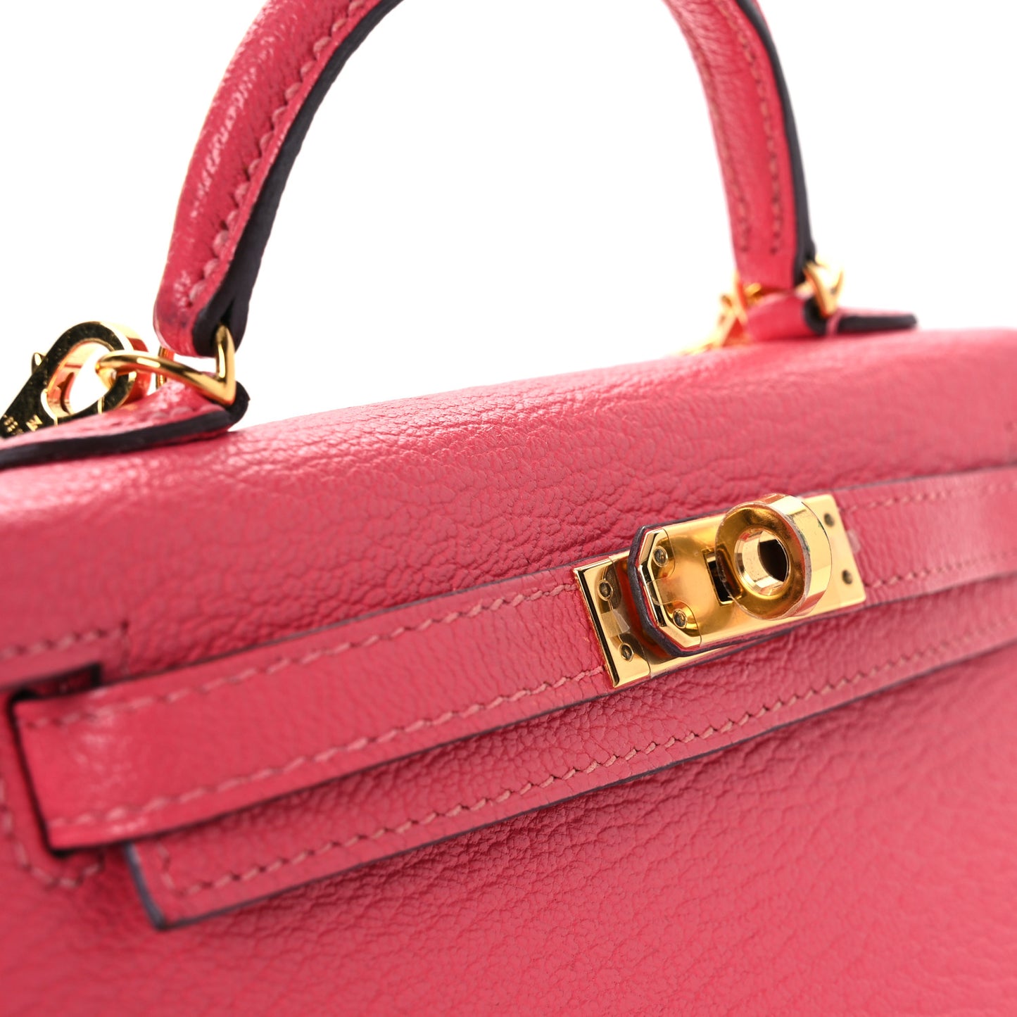 Chevre Mysore Mini Kelly Sellier 20 Rose Lipstick
