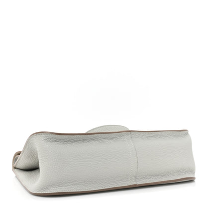 Hermes Taurillon Clemence Halzan 31 GM Gris Perle Beton 4 of 11