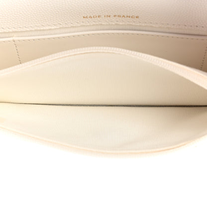 Chanel Caviar Quilted Enamel Coco Casino Flap Phone Holder With Chain White 6 of 13