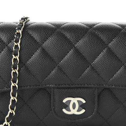 Chanel Caviar Quilted Glasses Case With Chain Black 11 of 12