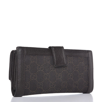Gucci Monogram Continental Charmy Wallet Dark Brown 3 of 8