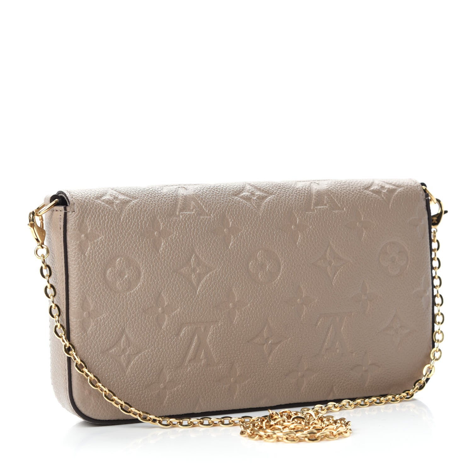 Louis Vuitton Empreinte Pochette Felicie Chain Wallet Tourterelle 3 of 10