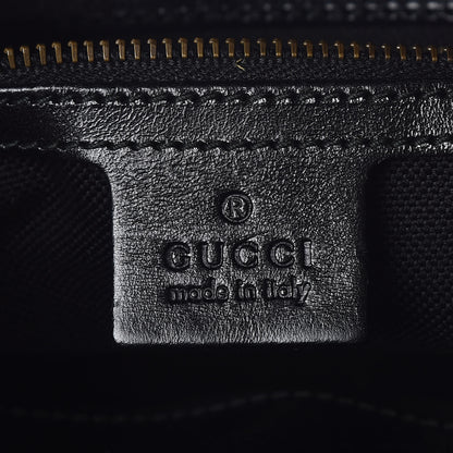 Gucci Diamante Velvet Calfskin Web Secret Top Handle Satchel Black 6 of 9
