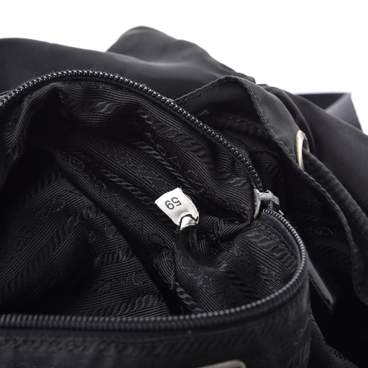 Nylon Vela Medium Backpack Black
