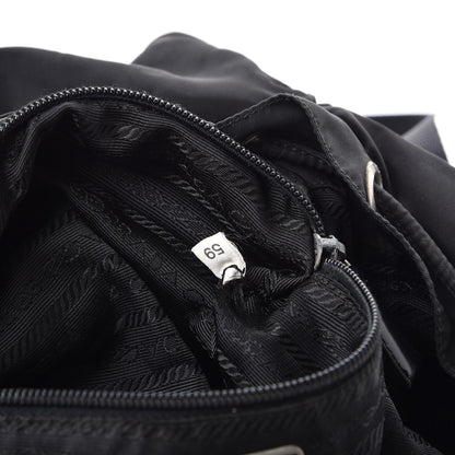 Prada Nylon Vela Medium Backpack Black 7 of 11