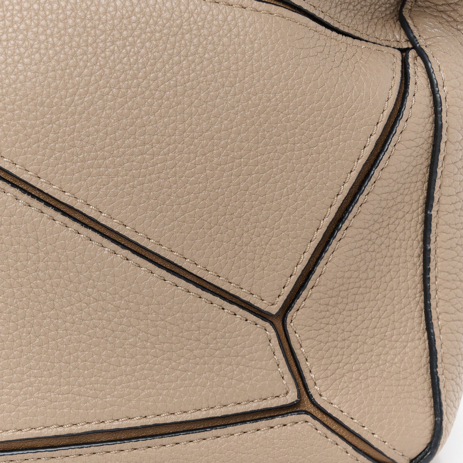 Loewe Grained Calfskin Small Puzzle Bag Sand Mink 9 of 11