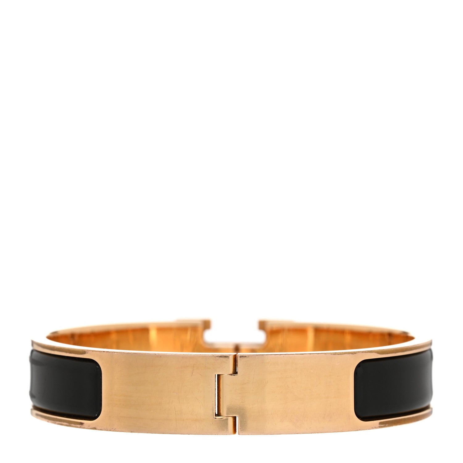 Hermes Enamel Narrow Clic Clac H Bracelet PM Black 3 of 5