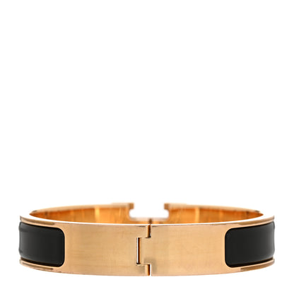 Hermes Enamel Narrow Clic Clac H Bracelet PM Black 3 of 5