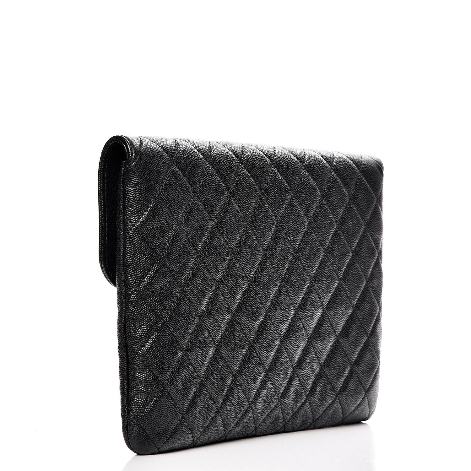 Chanel Caviar Quilted Medium Golden Class Pouch Black 3 of 8