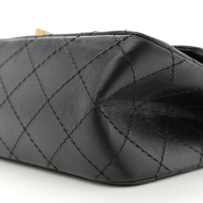 Chanel Aged Calfskin Lucky Charms 2.55 Reissue 225 Flap Black 10 of 11