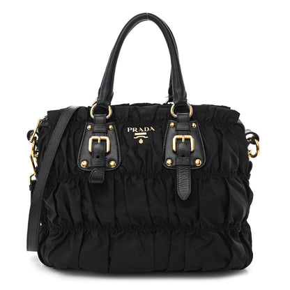 Prada Tessuto Nylon Gaufre Tote Black 1 of 13