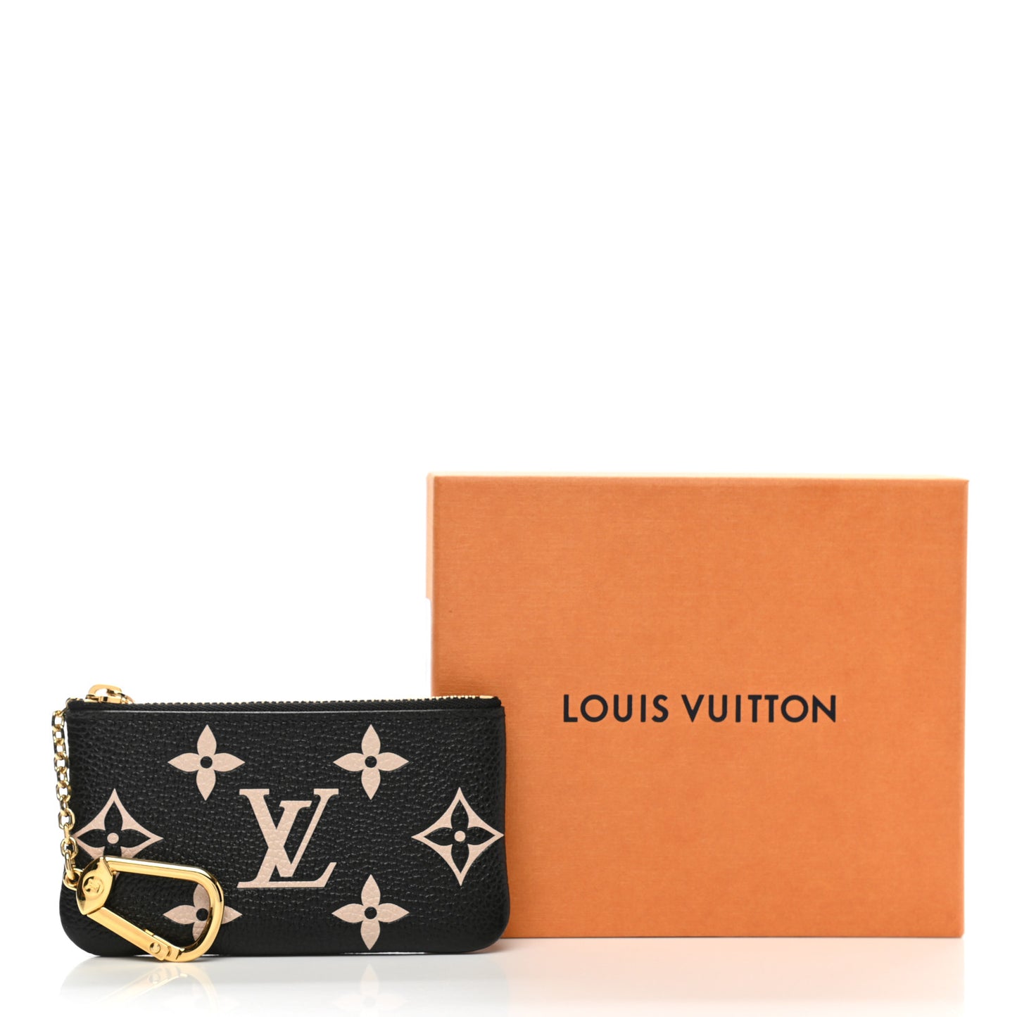 Empreinte Monogram Giant Key Pouch Black Beige