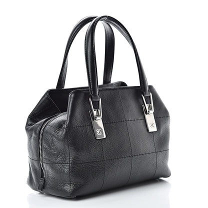 Chanel Caviar Square Stitched Medium Tote Black 3 of 12