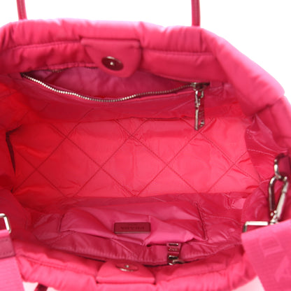 Prada Tessuto Nylon Bomber Tote Fuxia 5 of 10