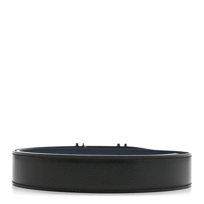 Hermes Box Togo 32mm Au Carre H Belt 85 34 Black Bleu de Prusse 3 of 8