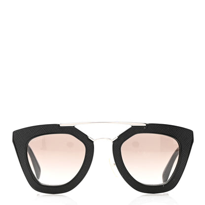 Prada Saffiano Cinema Sunglasses SPR 14S Black 2 of 10