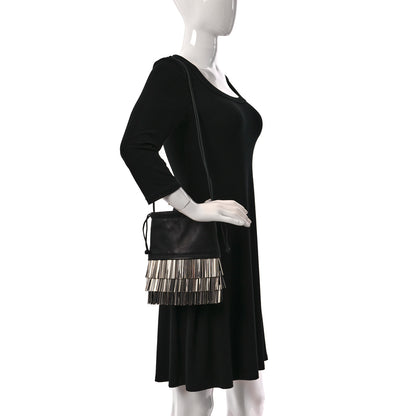 Alexander Wang Lambskin Bead Fringe Ryan Pouch Black 2 of 8