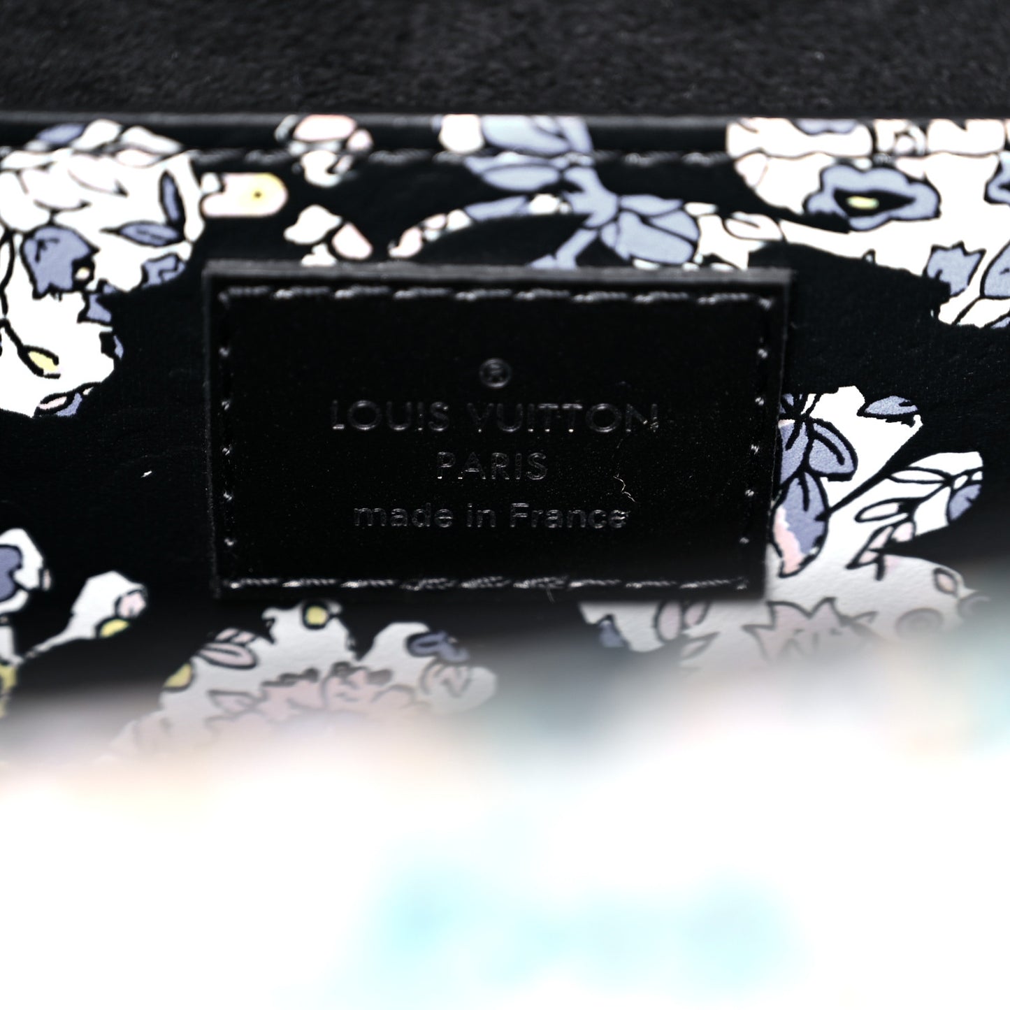 Printed Calfskin Flower Twist Shoulder Bag MM