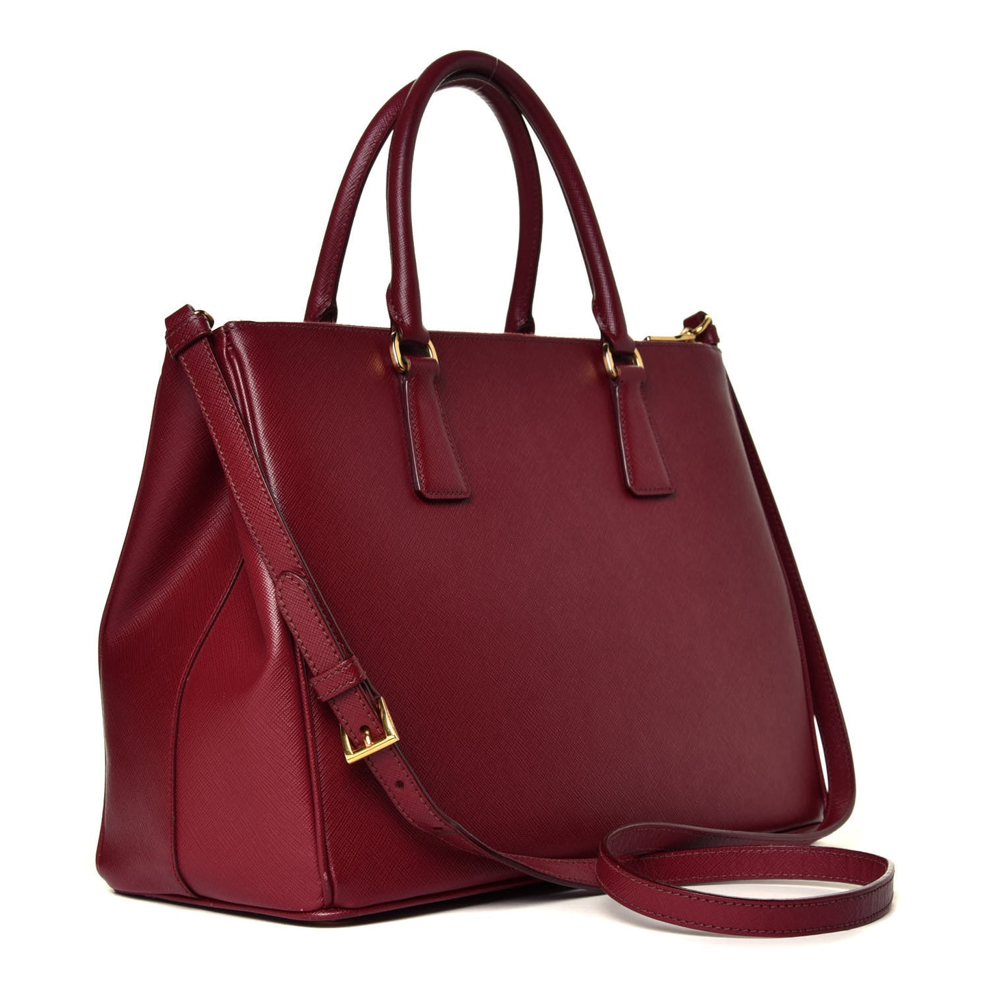 Saffiano Lux Galleria Front Pocket Tote Cerise