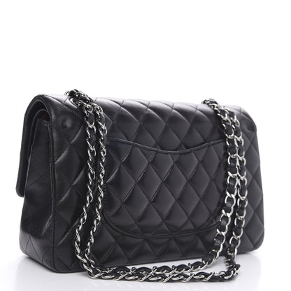 Chanel Lambskin Quilted Medium Double Flap Black 3 of 15