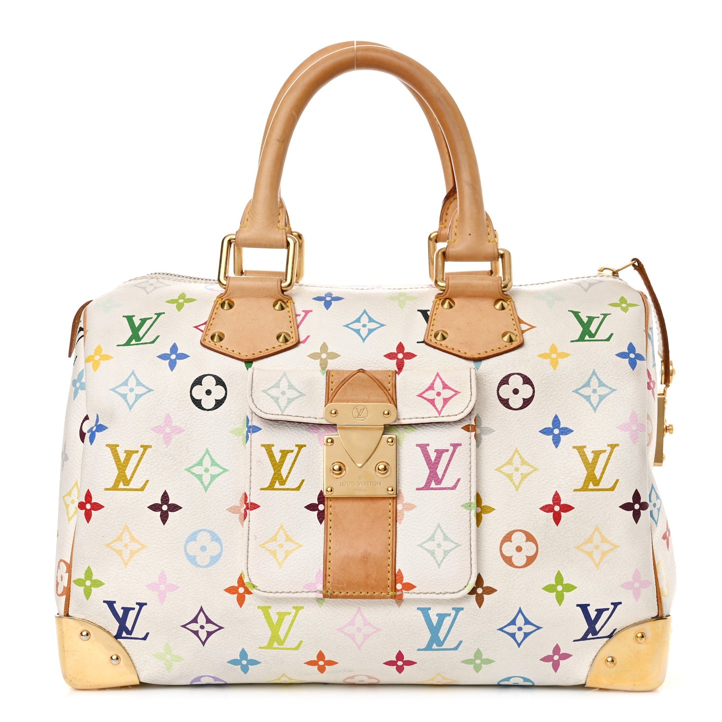 Monogram Multicolor Speedy 30 White
