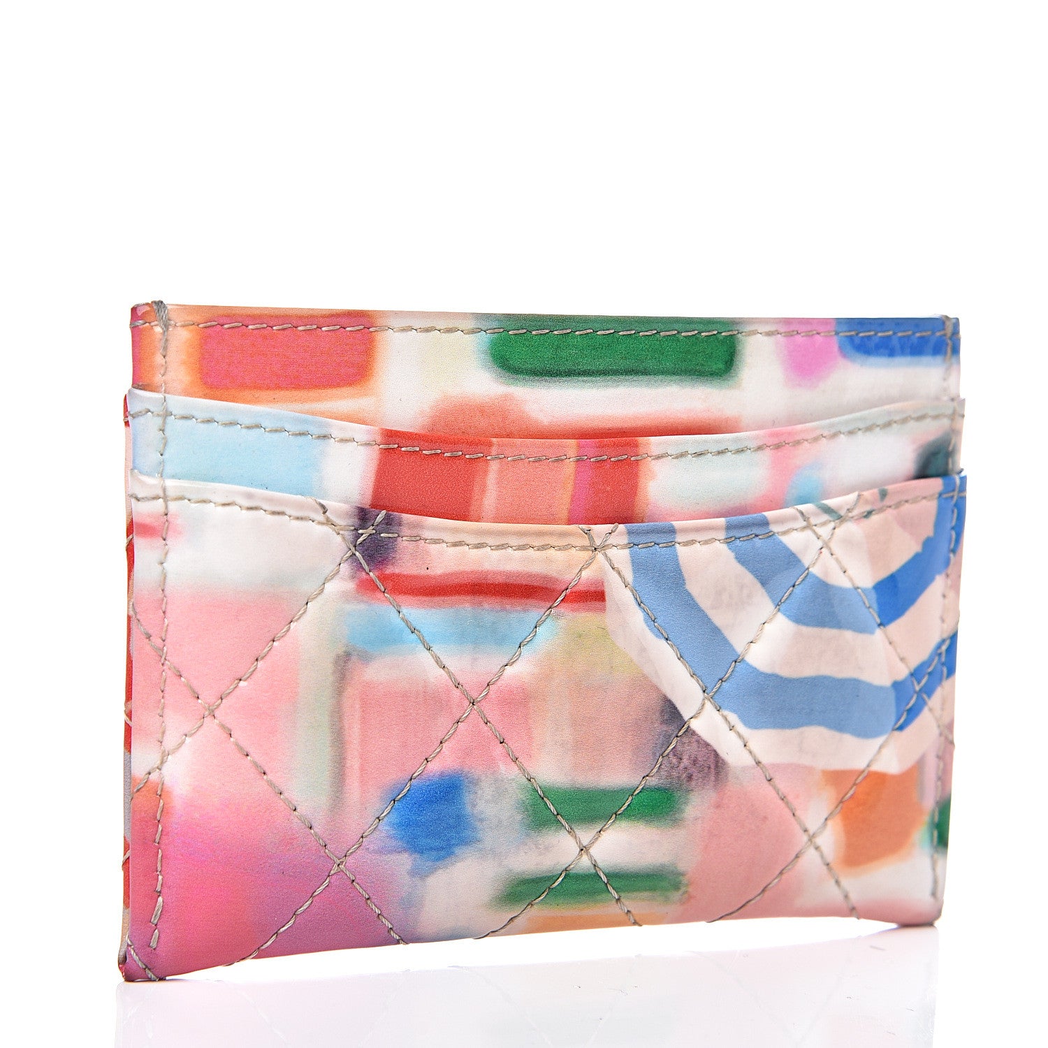 Chanel Patent Printed Quilted Card Holder Multicolor 2 of 8
