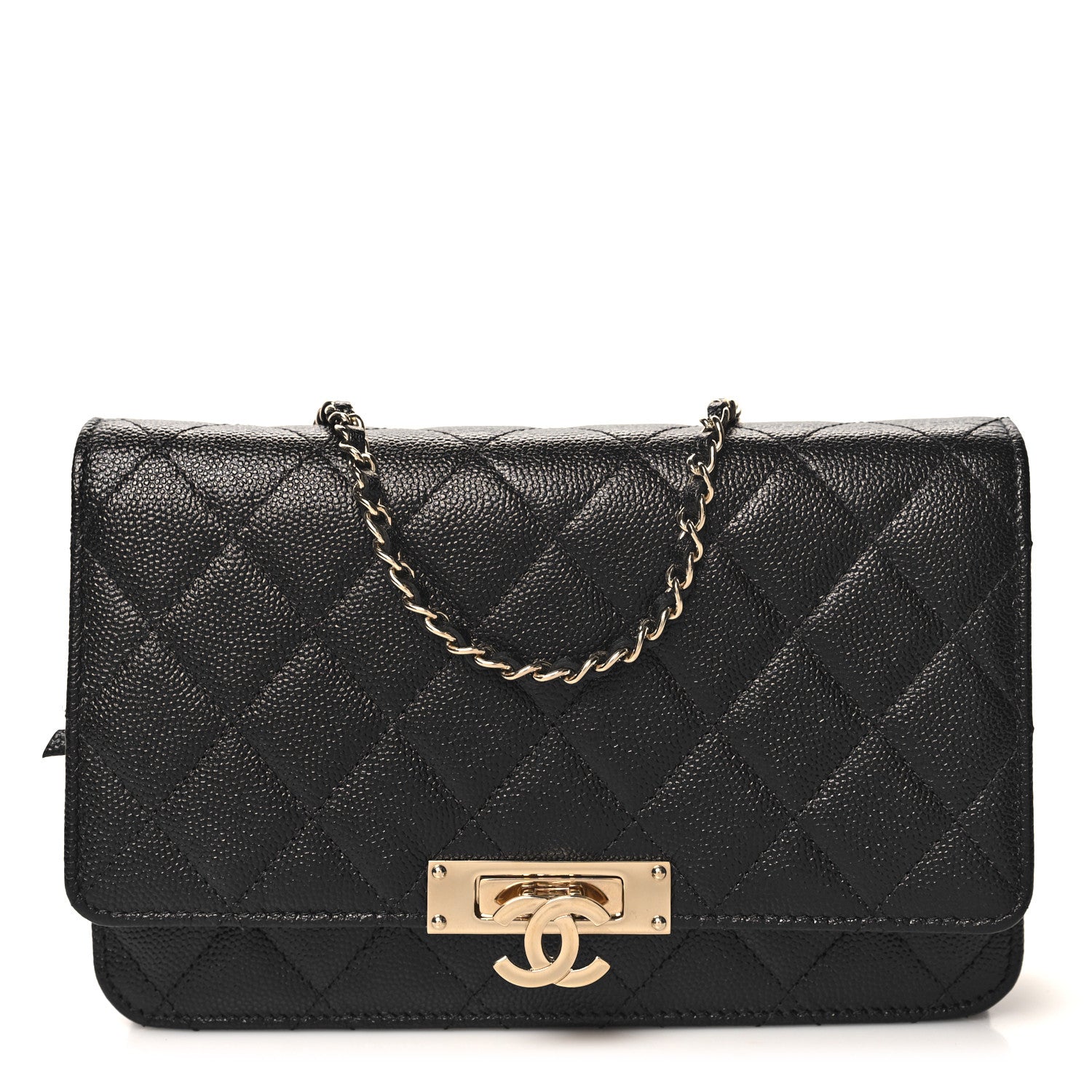 Chanel Caviar Quilted Golden Class Wallet On Chain WOC Black 1 of 11