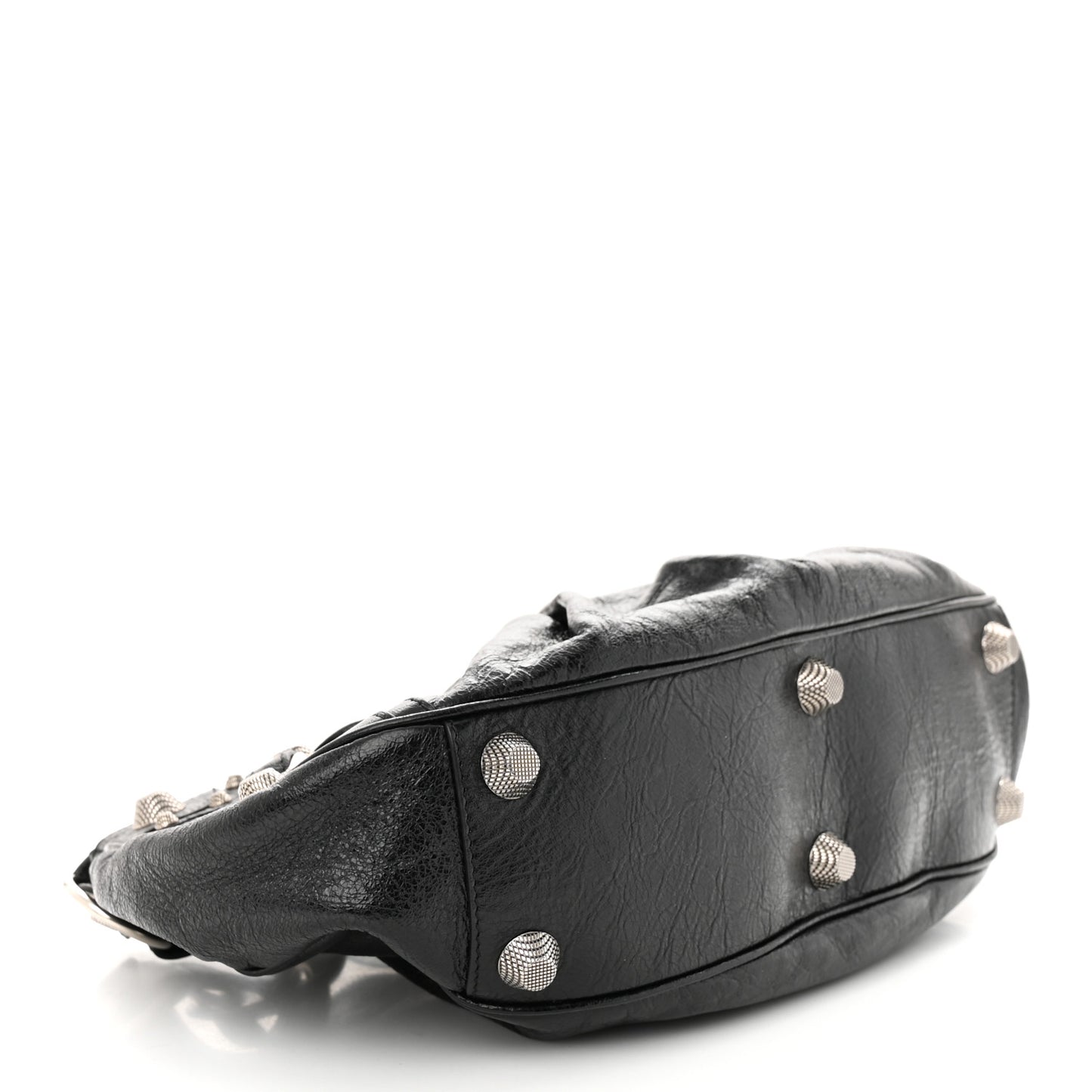 Agneau Arena Small Le Cagole Shoulder Bag Black