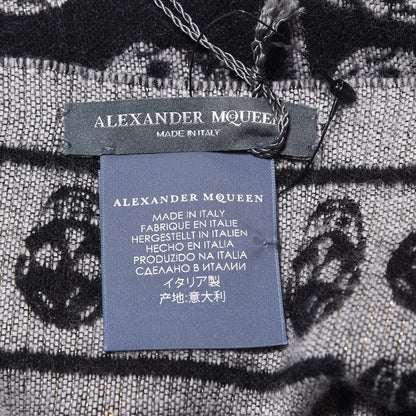 Alexander McQueen Wool Large Skull Scarf Black 4 of 4