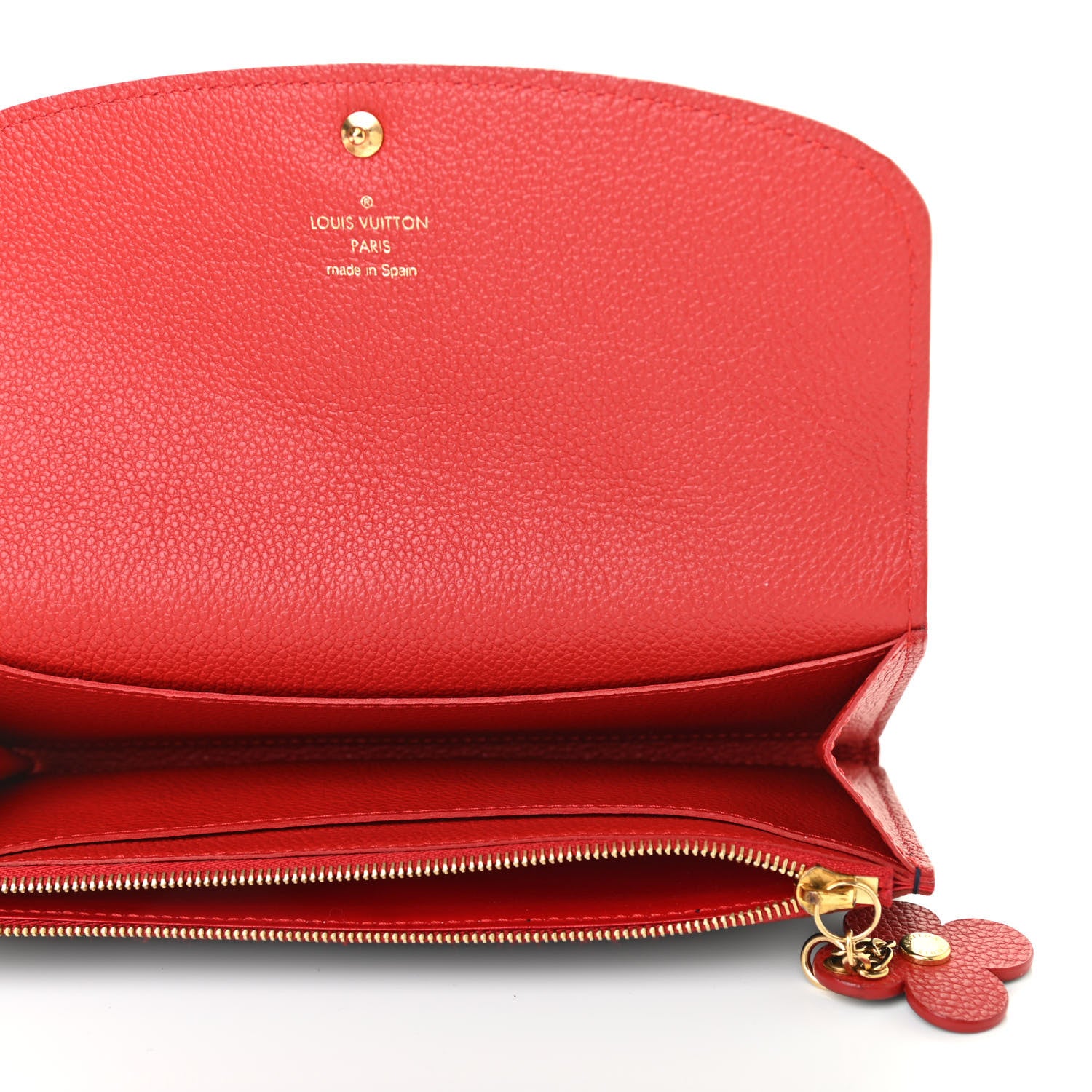 Louis Vuitton Empreinte Bloom Flower Emilie Wallet Marine Rouge 5 of 8