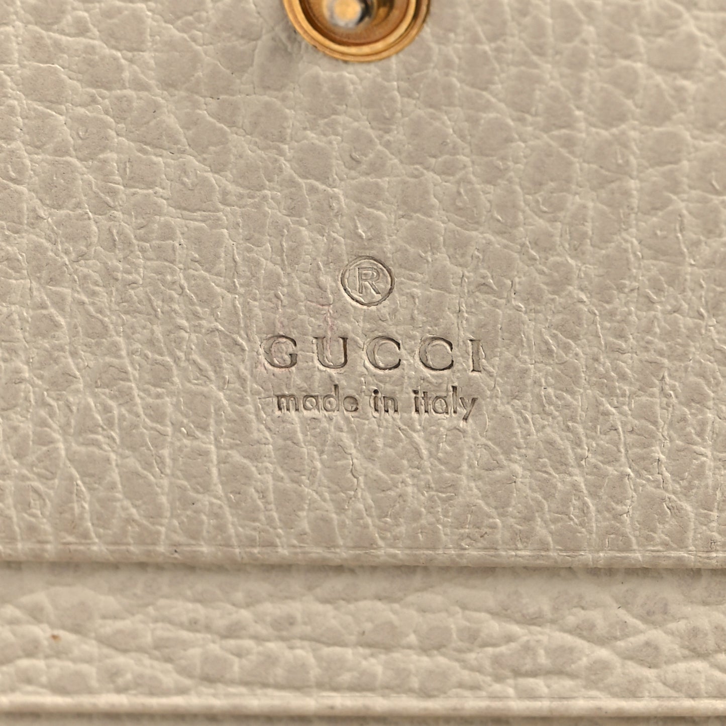 Dollar Calfskin GG Supreme Monogram GG Marmont Card Case Mystic White Beige Ebony