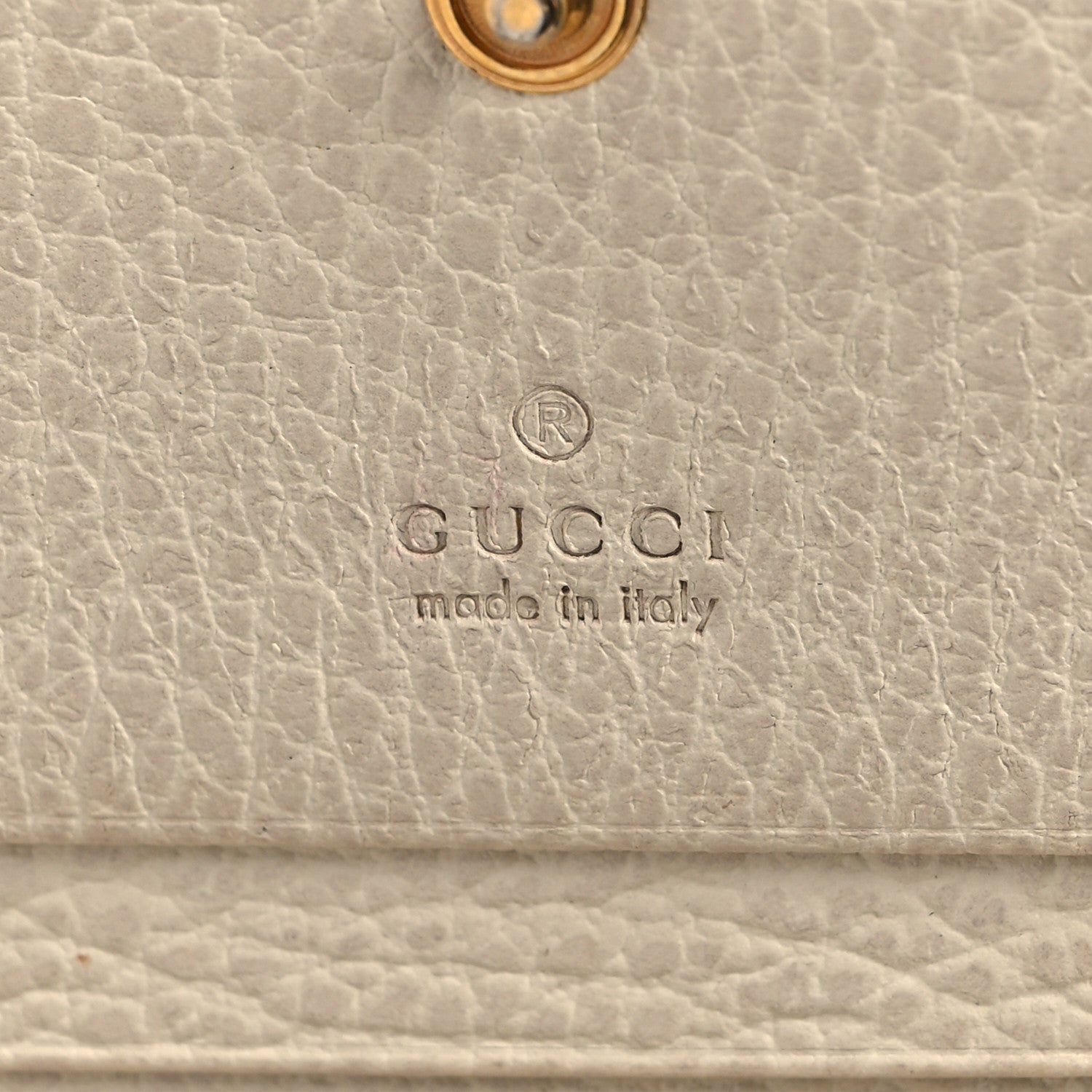 Gucci Dollar Calfskin GG Supreme Monogram GG Marmont Card Case Mystic White Beige Ebony 7 of 10