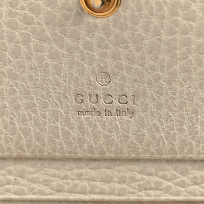 Gucci Dollar Calfskin GG Supreme Monogram GG Marmont Card Case Mystic White Beige Ebony 7 of 10