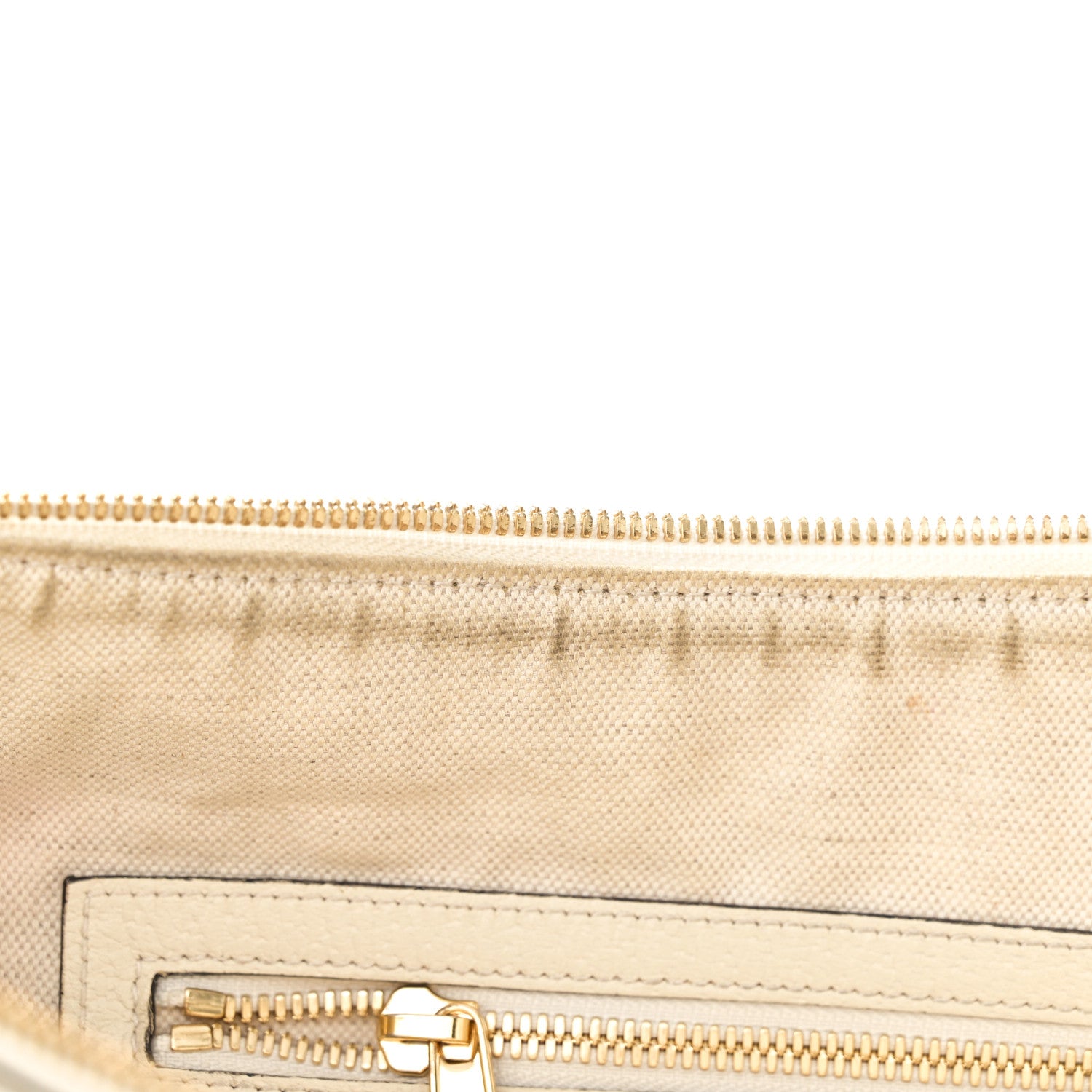 Gucci GG Supreme Monogram Flora Web Small Ophidia Half Moon Hobo White 13 of 14