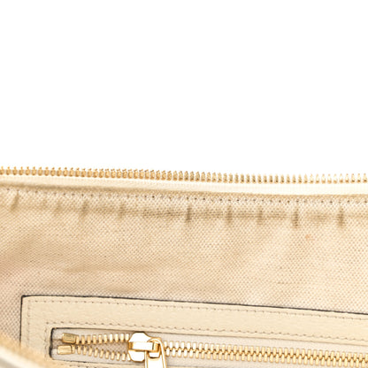 Gucci GG Supreme Monogram Flora Web Small Ophidia Half Moon Hobo White 13 of 14